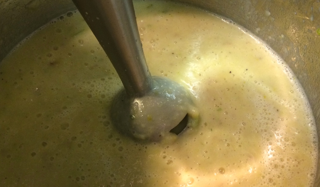 Puree with an immersion blender