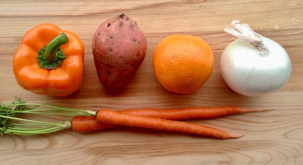 Ingredients for Very Orange Soup