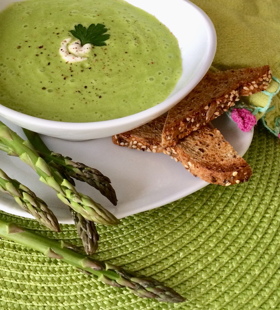 A bowl of Asparagus Soup