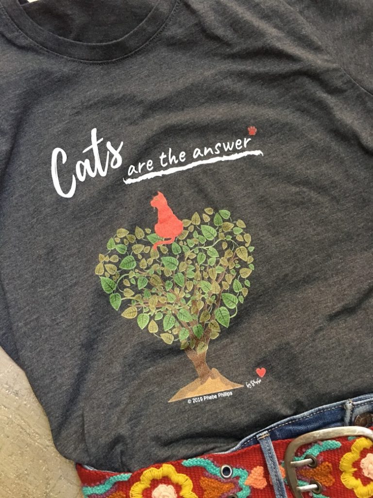 Cats are the Answer Design by Phebe Phillips