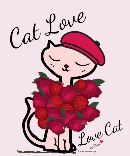 Love Cat by Phebe Phillips for Tee Public