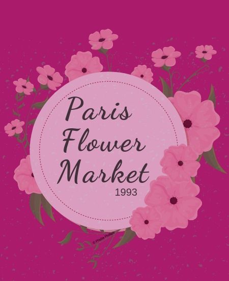 Paris Flower Market Design by Phebe Phillips for Tee Public