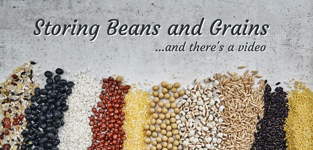 How to Store Beans and Grains Video Blog Header